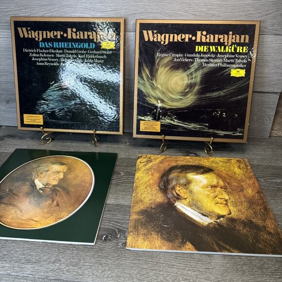 Richard Wagner Karajan Die Walkure (4)+ Das Rheingold (3) Vinyl Records Set - Picture 1 of 11